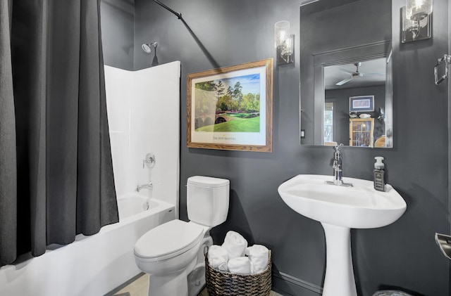 1098 Reserve Ln, Awendaw, SC 29429 - full bath with shower / tub combo and ceiling fan