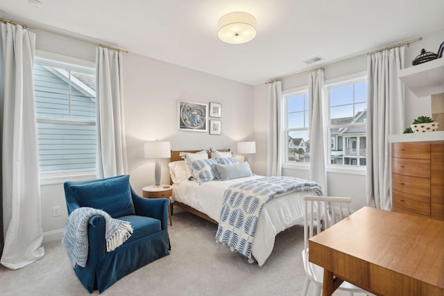 bedroom featuring carpet flooring