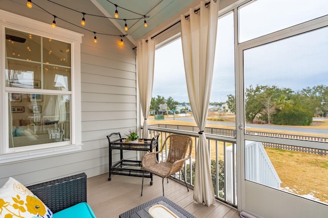 view of sunroom / solarium