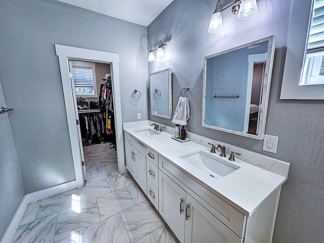 bathroom with vanity