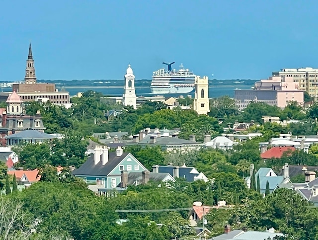 view of city featuring a water view