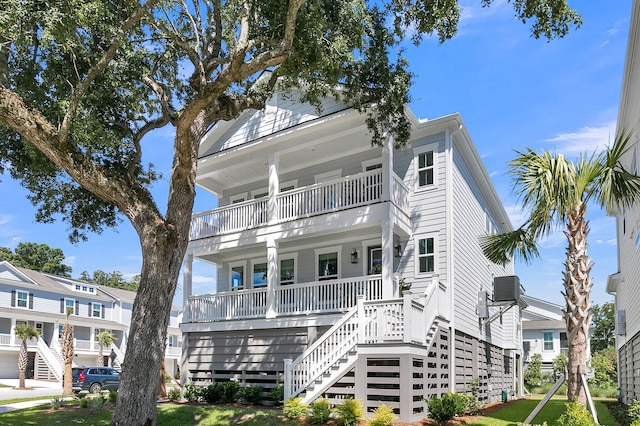 exterior space featuring covered porch