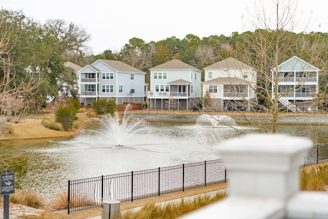 view of water feature