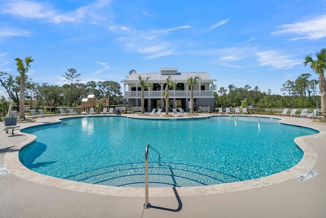 view of pool