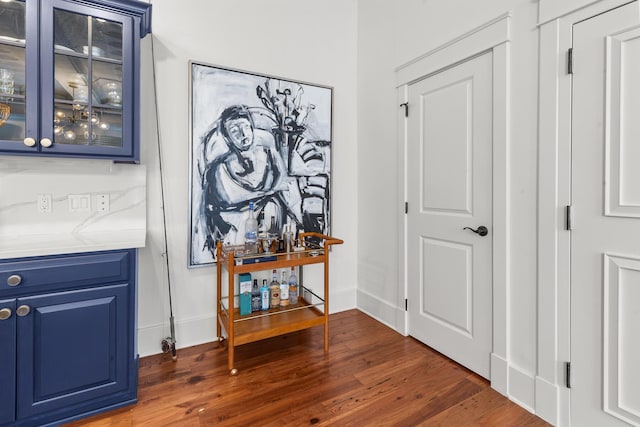 4 Beaufain St Unit 207, Charleston, SC 29401 - interior space with dark wood-type flooring and baseboards