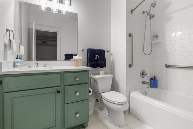 4 Beaufain St Unit 207, Charleston, SC 29401 - full bathroom with vanity, tile patterned flooring, and shower / bath combination