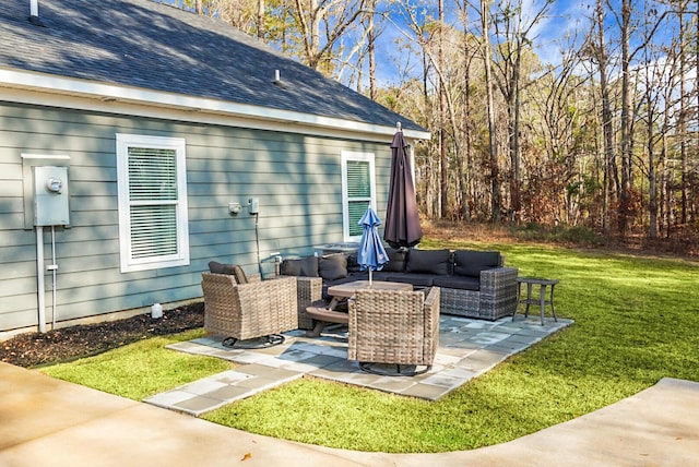 view of patio / terrace with outdoor lounge area