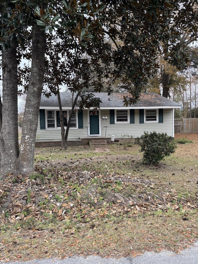 view of ranch-style home