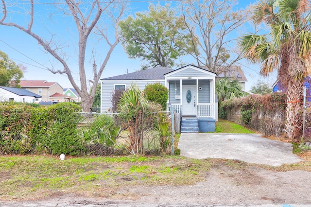 view of bungalow