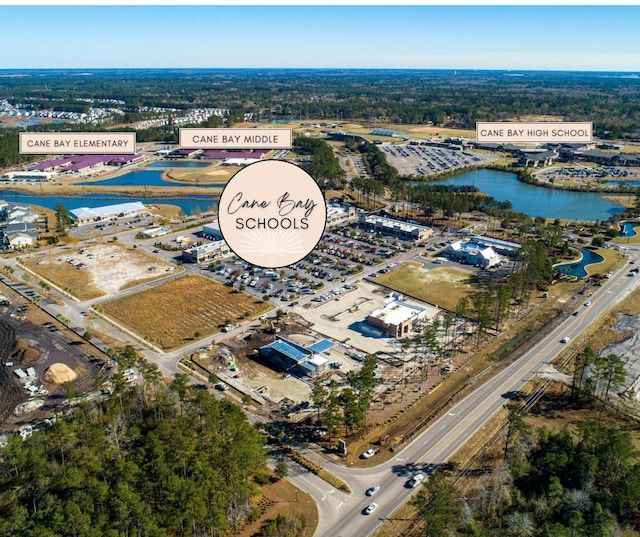 106 Sago Ct, Summerville, SC 29486 - aerial view of property and surrounding area featuring a large body of water