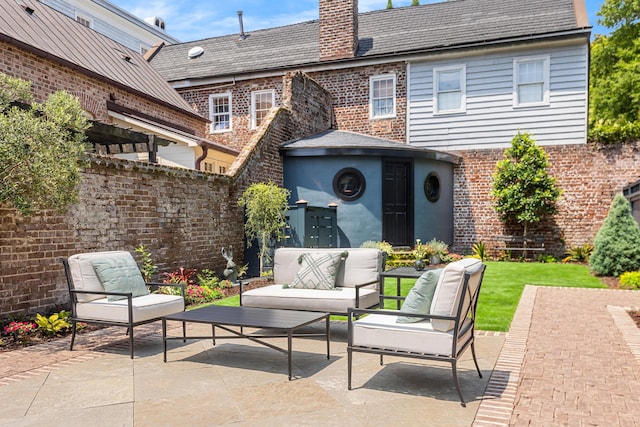 view of patio / terrace featuring outdoor lounge area