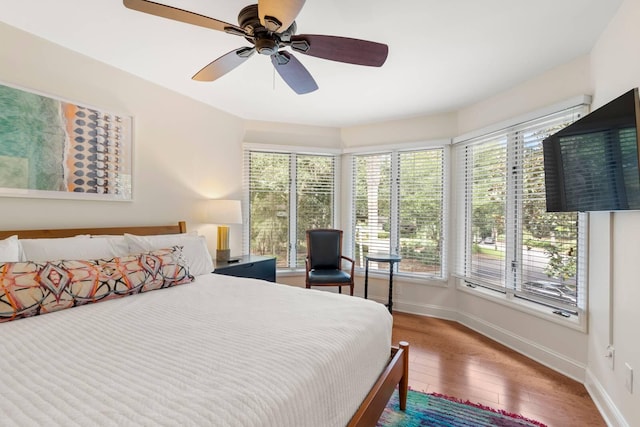 5558 Green Dolphin Way, Kiawah Island, SC 29455 - bedroom featuring hardwood / wood-style flooring and a ceiling fan