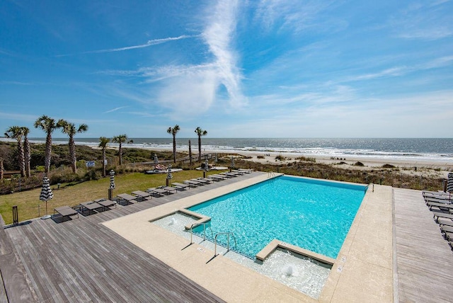 5558 Green Dolphin Way, Kiawah Island, SC 29455 - community pool featuring view of water and beach and a yard