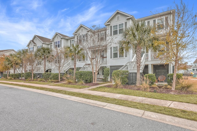 view of coastal inspired home