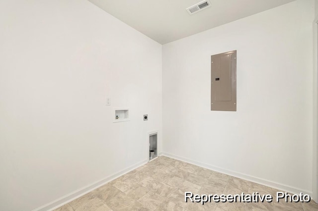 185 Surf Bird Rd Unit 506P, Summerville, SC 29486 - washroom featuring washer hookup, visible vents, hookup for an electric dryer, laundry area, and electric panel