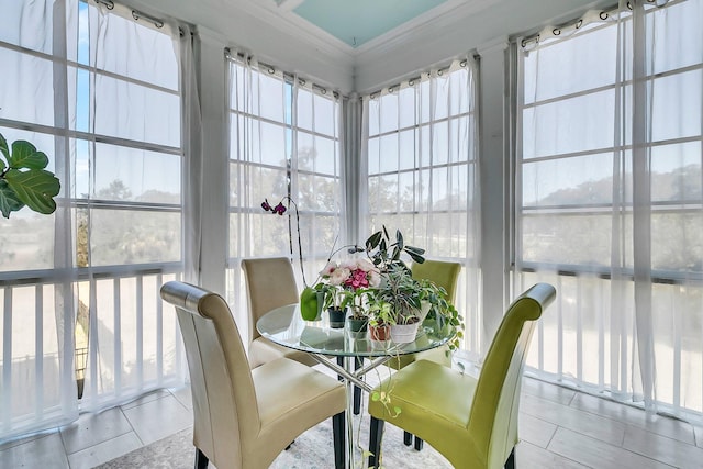 view of sunroom