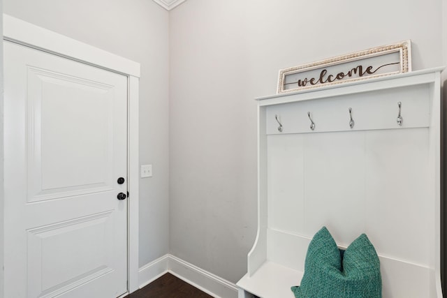 525 Yellow Tower Ter, Charleston, SC 29412 - mudroom with baseboards and dark wood-style flooring