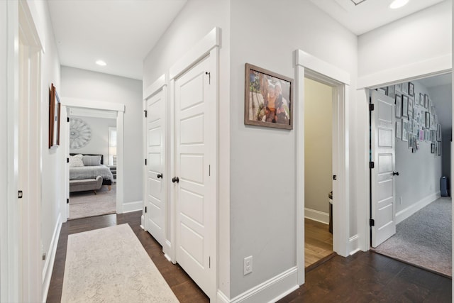 525 Yellow Tower Ter, Charleston, SC 29412 - hall featuring dark wood finished floors and recessed lighting