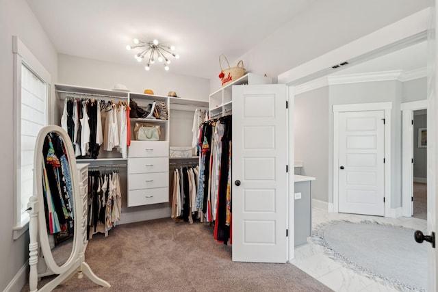 525 Yellow Tower Ter, Charleston, SC 29412 - walk in closet with a chandelier