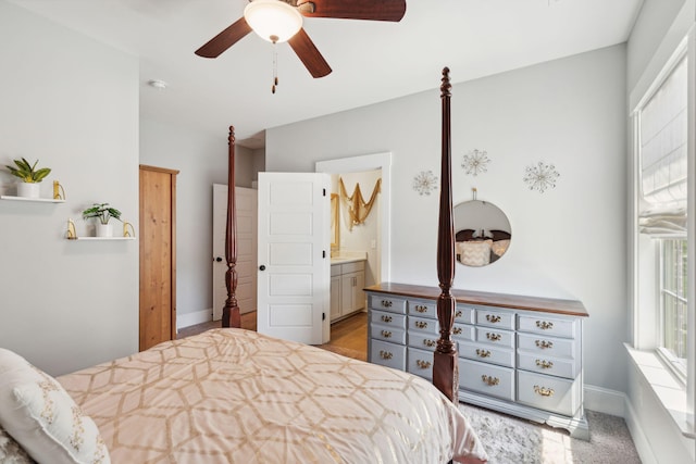 525 Yellow Tower Ter, Charleston, SC 29412 - bedroom with ensuite bathroom and ceiling fan