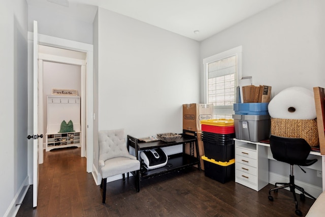 525 Yellow Tower Ter, Charleston, SC 29412 - home office featuring dark wood finished floors and baseboards