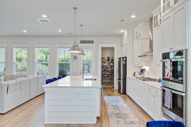 2557 Hatch Dr, Johns Island, SC 29455 - kitchen with stainless steel appliances, open floor plan, a healthy amount of sunlight, and a sink
