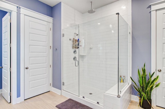 2557 Hatch Dr, Johns Island, SC 29455 - full bathroom with baseboards and a shower stall