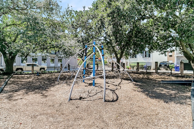 view of jungle gym