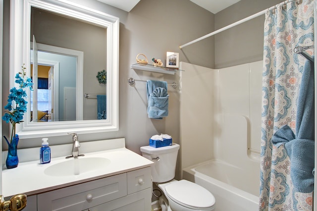 1335 Hopton Cir Unit 1335, Mount Pleasant, SC 29466 - bathroom with vanity, toilet, and shower / tub combo with curtain