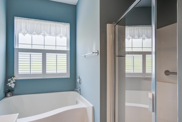 1335 Hopton Cir Unit 1335, Mount Pleasant, SC 29466 - full bathroom with a bath, plenty of natural light, and a shower stall