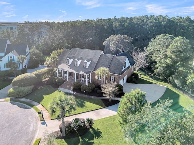 aerial view of property and surrounding area
