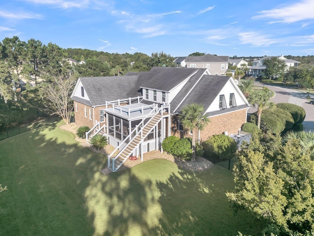 aerial view of property and surrounding area