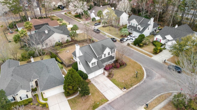 drone / aerial view featuring a residential view