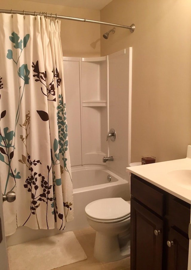 1720 Restoration Ct, Charleston, SC 29414 - bathroom with vanity and shower / bathtub combination with curtain