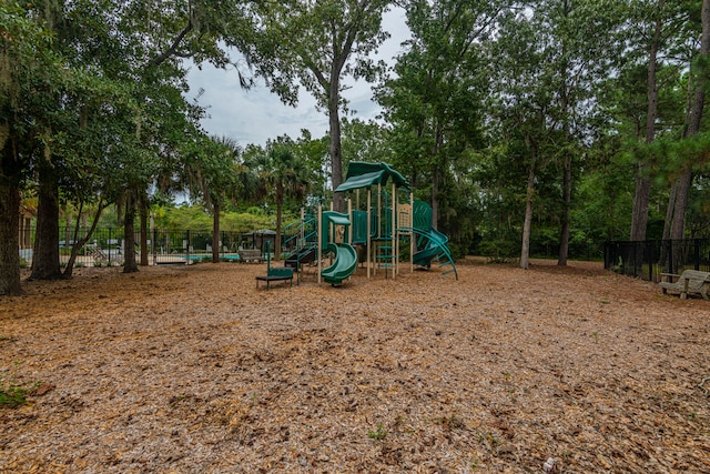 view of play area