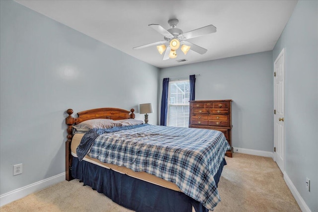 144 Back Tee Cir, Summerville, SC 29485 - bedroom featuring carpet flooring, a ceiling fan, baseboards, and visible vents