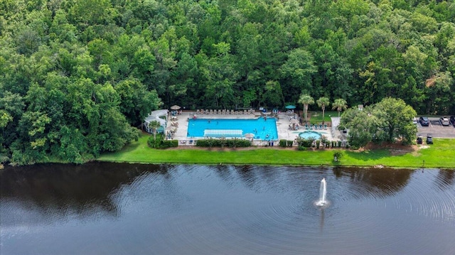 144 Back Tee Cir, Summerville, SC 29485 - birds eye view of property featuring a water view