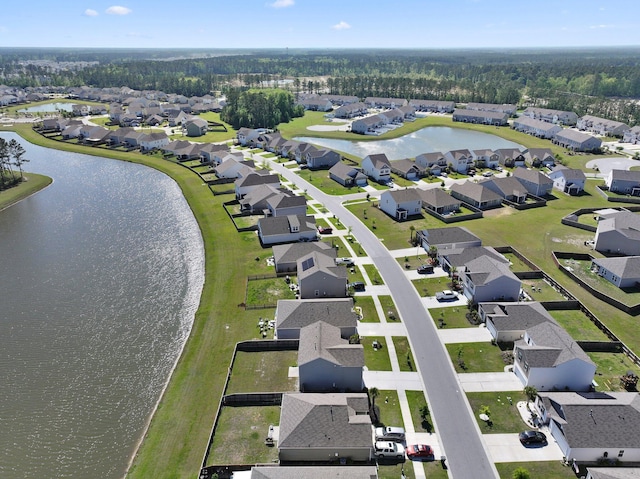 183 Greenwich Dr, Summerville, SC 29486 - drone / aerial view featuring a water view and a residential view