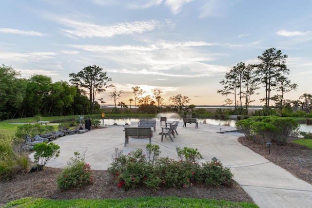 304 Pathfinder Way, Charleston, SC 29492 - view of community featuring a water view and a patio