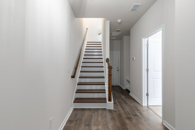 304 Pathfinder Way, Charleston, SC 29492 - stairway with wood finished floors and baseboards