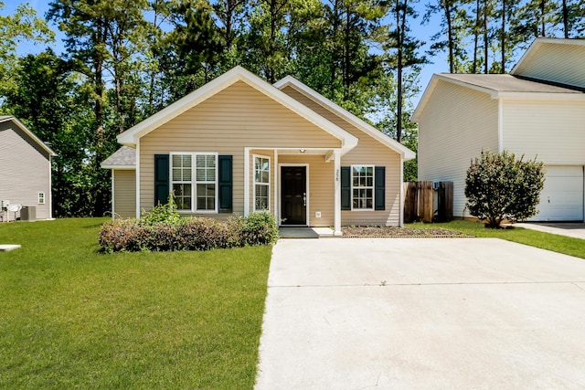 258 Trickle Dr, Summerville, SC 29483 - view of front facade featuring concrete driveway and central AC