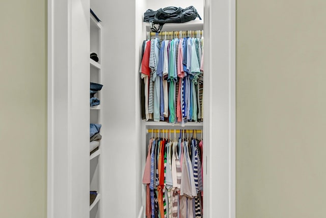 view of closet