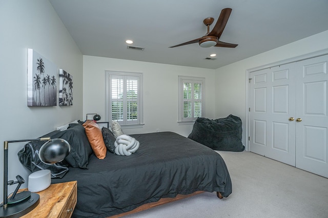 1143 Sea Eagle Watch, Charleston, SC 29412 - carpeted bedroom featuring recessed lighting and ceiling fan