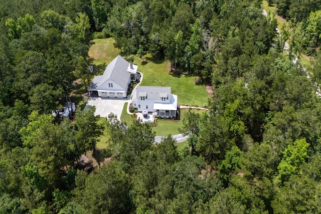 105 Bobcat Ln, Ravenel, SC 29470 - view from above of property featuring a heavily wooded area
