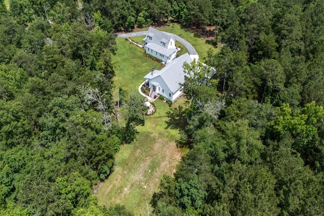 105 Bobcat Ln, Ravenel, SC 29470 - aerial view of property and surrounding area with a forest
