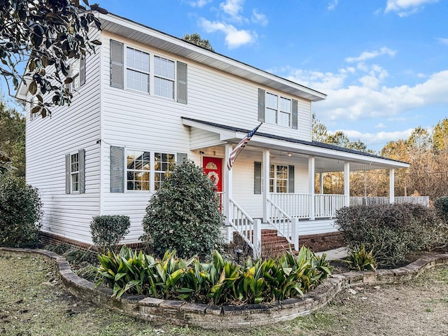 view of front of house featuring a porch