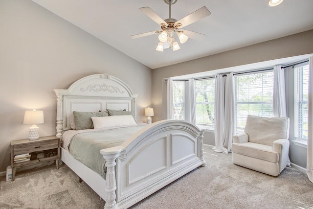 486 Maple Oak Ln, Charleston, SC 29414 - bedroom featuring light colored carpet, baseboards, vaulted ceiling, and multiple windows