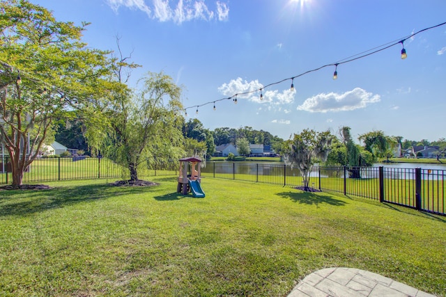 486 Maple Oak Ln, Charleston, SC 29414 - view of yard with a playground and a water view