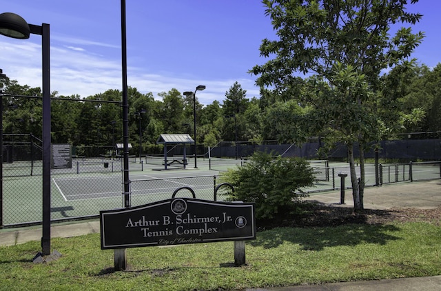 486 Maple Oak Ln, Charleston, SC 29414 - view of tennis court