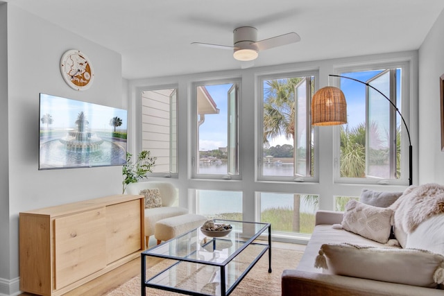 view of sunroom